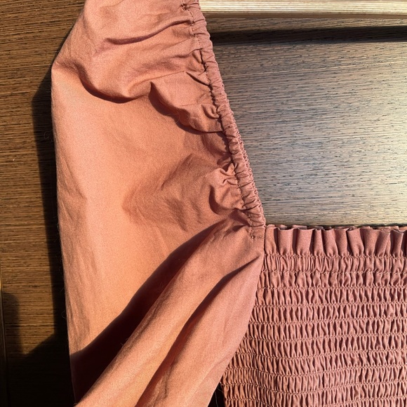 Wilfred by Aritzia gathered dress ‘S’ Maelys Puff Sleeve Dress 100% Cotton - Picture 5 of 7